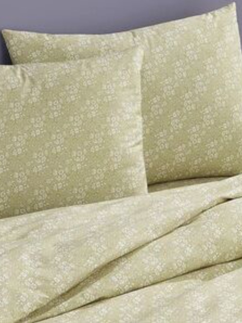 JCREW x LIBERTY OF LONDON Gorgeous Soft Green Flowers King Sheet Set NEW $160!!